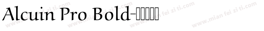 Alcuin Pro Bold字体转换